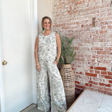 Palm Leaf Linen Set- Pants