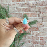 925 Sterling Silver Turquoise Statement Ring 8