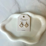 MOP Clover Drop Earrings