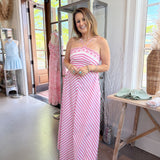 Strawberry Breeze Maxi Dress