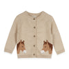 Horse Button Up Cardigan- Baby