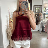 Merlot & Lace Cami