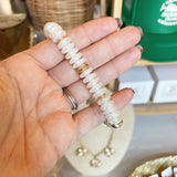 Pearl & Gold Rondelle Bracelet