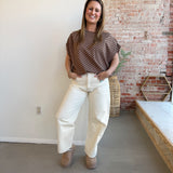 Neutral Nelly Barrel Jeans