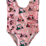 Pink Golf Cart Swimsuite