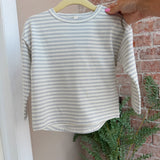 Quincy Mae Long Sleeve Tee Cloud Stripe