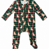 Country Christmas Retrievers Footies