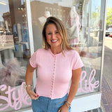 Pink Sweater Top