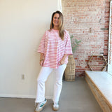 Mid Rise Flare Fringe White Denim