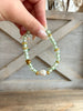 Green Beaded Pearl Summer Bracelet