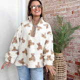 Teddy Bear Quarter Zip Jacket