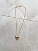 Gold Dipped Heart Locket Neklace