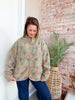 Mocha Floral Fleece Jacket