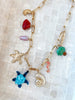 Turtle & Sealife Multi Charm Necklace