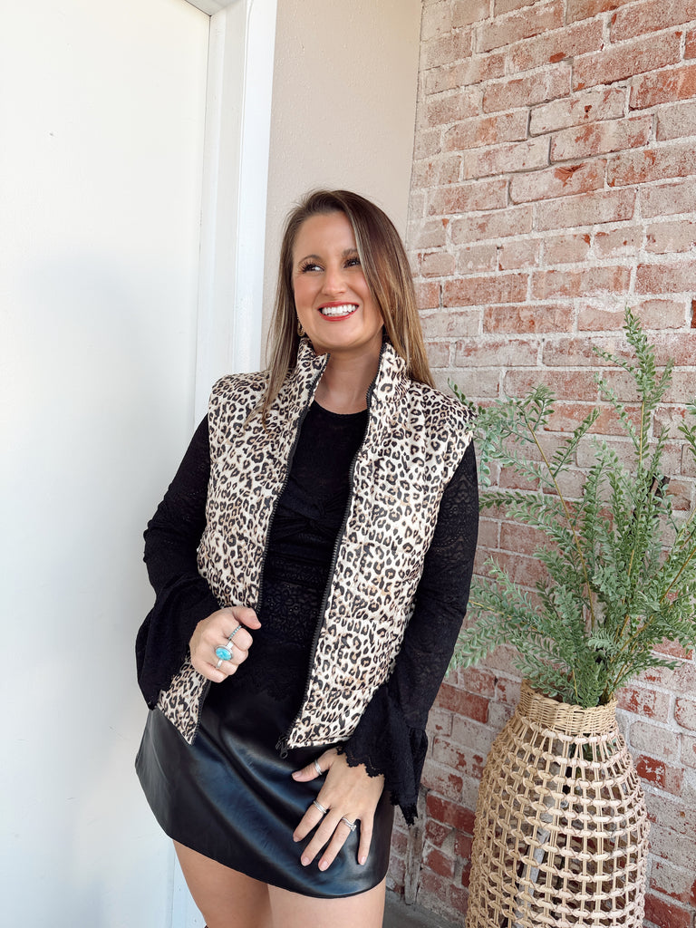 Pop of Cheetah Vest
