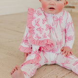 Bamboo Ruffled Security Blanket Set - Bow My Gosh