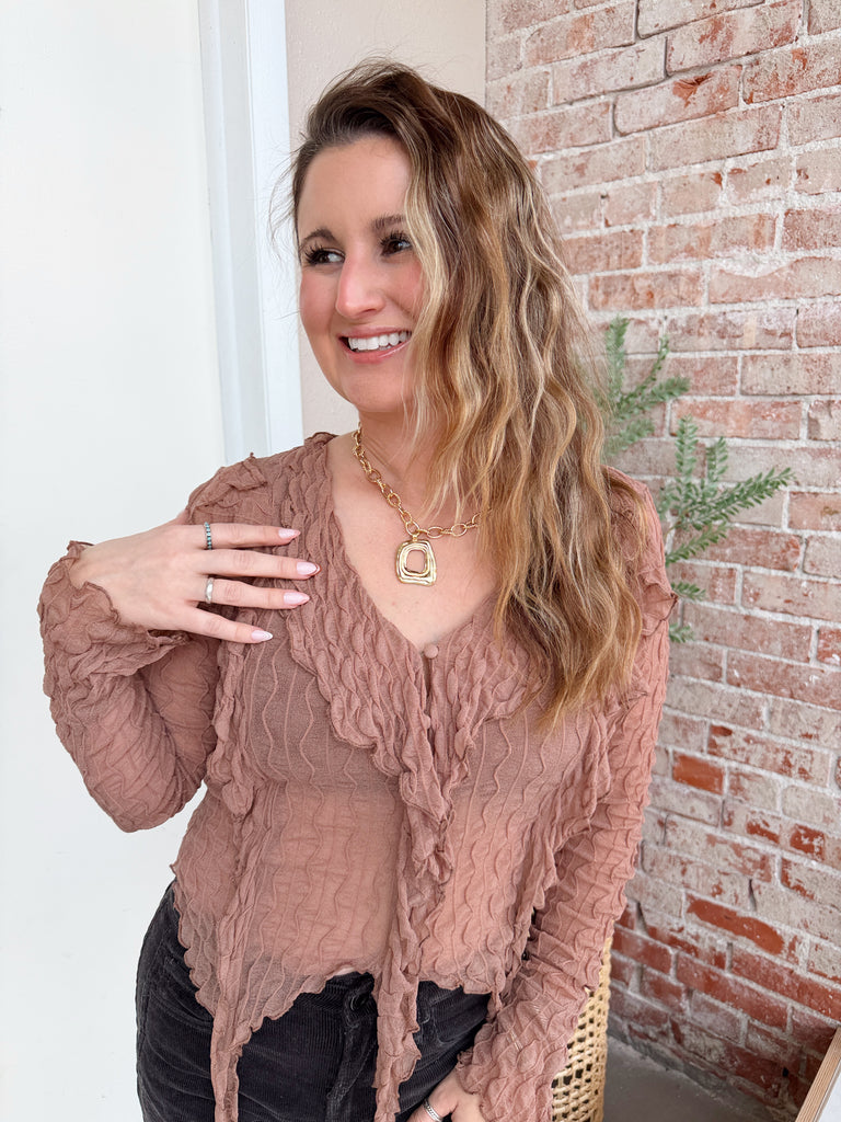 Geometric Rectangle Necklace