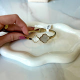 Double MOP Clover Bracelet