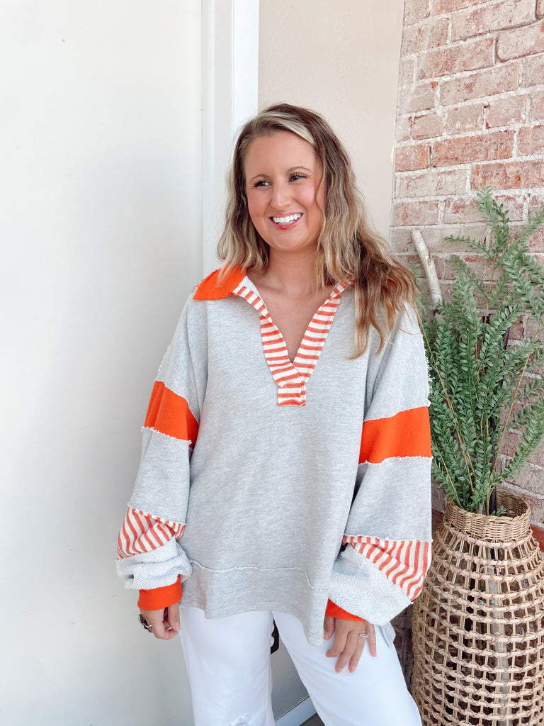 Game Day Sweatshirt in Orange