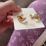 Gold Dipped Hoops- Hayley