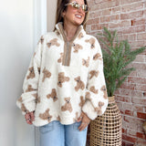 Teddy Bear Quarter Zip Jacket