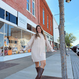 Cable Knit Cutie Sweater Dress