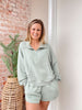 Lazy Days Set in Sage- Pullover