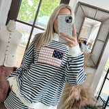 USA Navy Stripe Shorts