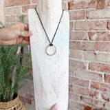 Rope Necklace- Brown and Gold