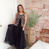 Crinkle Maxi Skirt