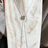 Silver Cowboy Hat Necklace