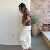 Neutral Nelly Barrel Jeans