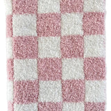 Checkered Mini Blanket in Strawberry