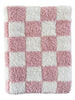 Checkered Mini Blanket in Strawberry