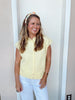Spring Breeze Cardigan Vest in Butter Yellow