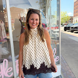 Espresso Martini Lace Top