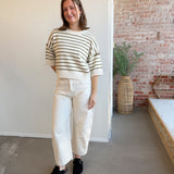 Neutral Nelly Barrel Jeans