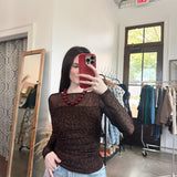 Wild About You Mesh Top