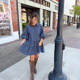 Falling Plaid Dress