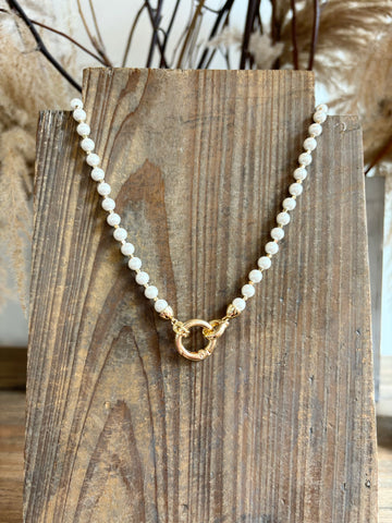 Baroque Pearl & Coin Pendant Necklace Set