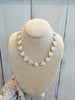 Hearty Pearls with Gold Beads Necklace