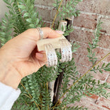 Hammered Triple Row Hoops