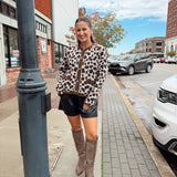 Cheetah Print Cardigan