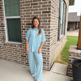 Blue Stripe and Shine Set - Bottoms