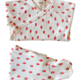 White Strawberry Newborn Outfit