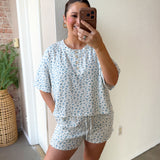 Sweetheart Set in Blue- Top