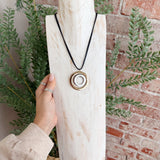 Rope Necklace- Black and Two Tone