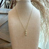 Triple Crystal Clover Necklace