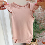 Quincy Mae Flutter Sleeve Bodysuit Blush