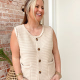 Biscoff Sweater Vest Top